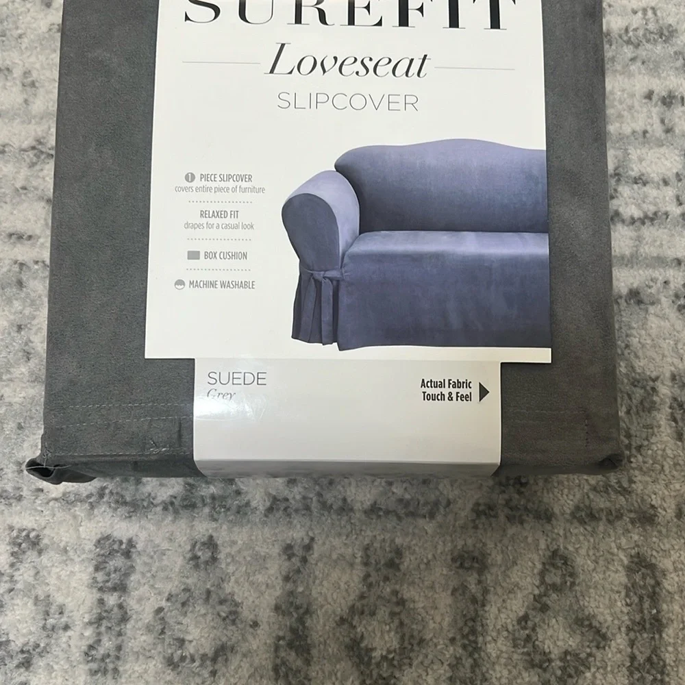 Gray Loveseat Slipcover